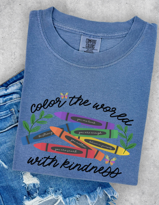 Color The World In Kindness Tee