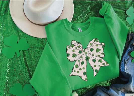 St. Patrick’s Day Bow Sweatshirt