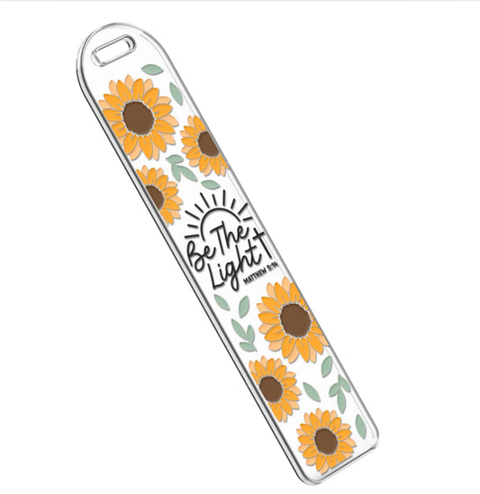 Be The Light Sunflower Bookmark
